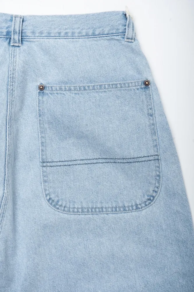 Ordinary fits  BELL PANTS BLEACH 180BL-BLEACH