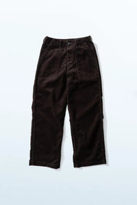 Ordinary fits  CORDUROY FATIGUE PANTS PT023 BROWN