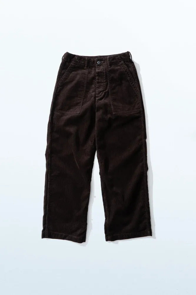 Ordinary fits  CORDUROY FATIGUE PANTS PT023 BROWN