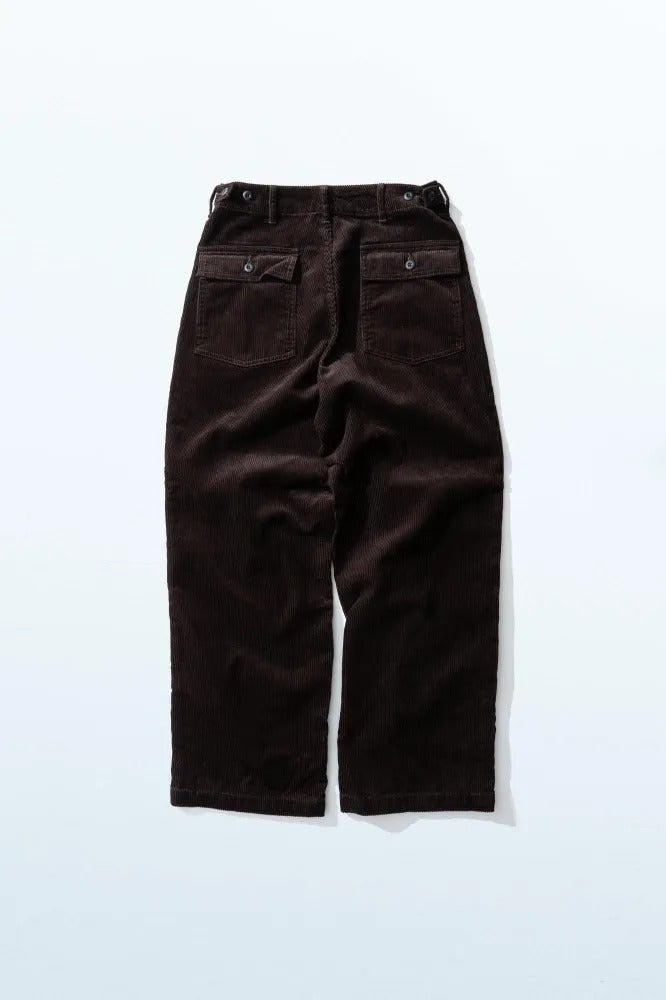 Ordinary fits  CORDUROY FATIGUE PANTS PT023 BROWN