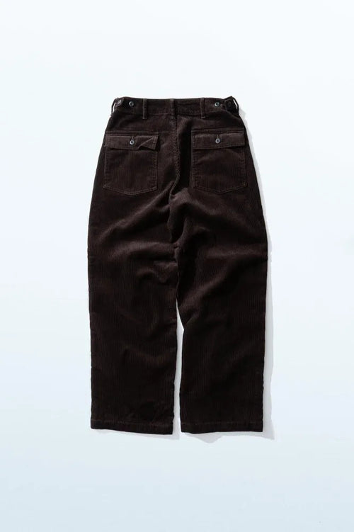 Ordinary fits  CORDUROY FATIGUE PANTS PT023 BROWN