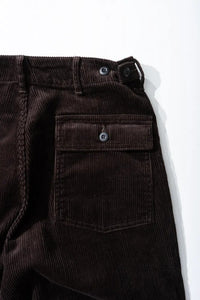 Ordinary fits  CORDUROY FATIGUE PANTS PT023 BROWN