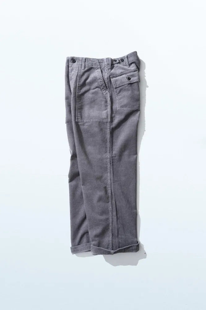 Ordinary fits  CORDUROY FATIGUE PANTS PT023 GRAY