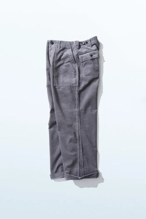 Ordinary fits  CORDUROY FATIGUE PANTS PT023 GRAY