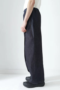 sage NATION BOX PLEAT TROUSER DENIM RAW DENIM