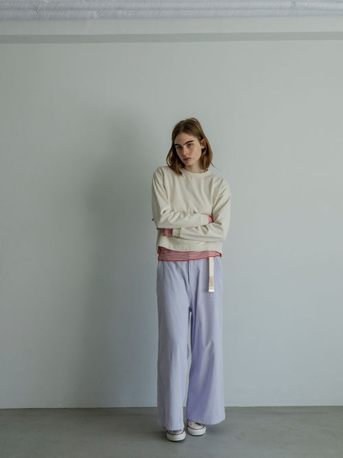 MEYAME LIGHT SOFT SHORT SWEAT (BRUSHED LINING) MEY-2506 OFF WHITE