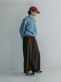 MEYAME SWITCHING PATTERN SWEAT (BRUSHED LINING) SKY