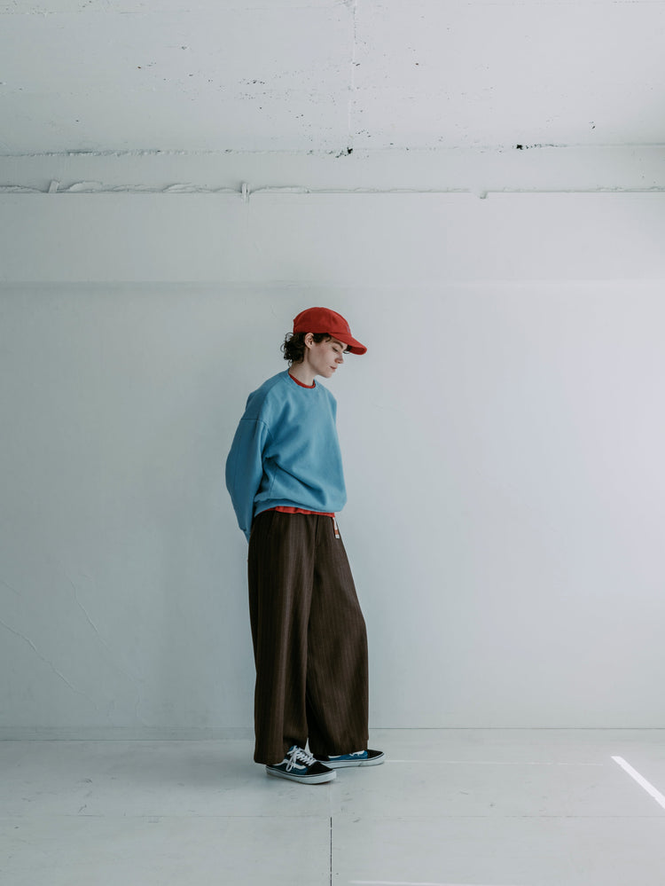 MEYAME SWITCHING PATTERN SWEAT (BRUSHED LINING) SKY
