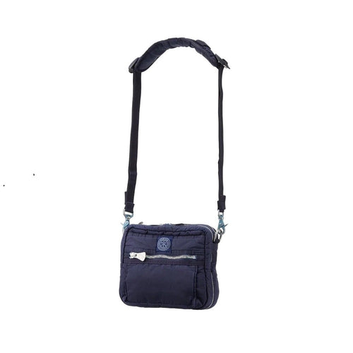 PORTER CLASSIC  SUPER NYLON SIMPLE SHOULDER BAG MINI BLUE