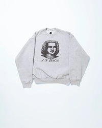 THE CORONA UTILITY  CC007 - PRINT SWEATSHIRT "J.S BACH" / Ash Grey CC007-26-01-M