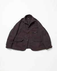 THE CORONA UTILITY CJ001 - CORONA・GAME JACKET / Chocolate Brown w/ Bio-wash CJ001-26-06-M