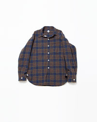 THE CORONA UTILITY   CS001 - NAVY 1POCKET SHIRT / Navy × Green CS001-26-03