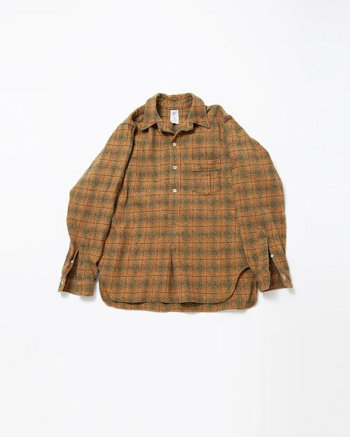 THE CORONA UTILITY  CS005 - W.C.W SHIRT PULLOVER / Khaki × Green CS005-26-07-L