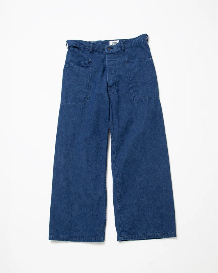 FATIGUE SLACKS  FP015 UTILITY NAVY SLACKS  Indigo w Bio-wash