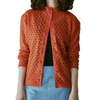 MEYAME / FRONT &amp; BACK LACE PULLOVER ORANGE