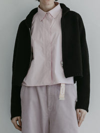 MEYAME FLY FRONT SHORT SHIRTS PINK