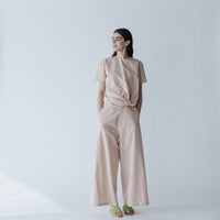 MEYAME / SIDE LINE WIDE PANTS (CHINO) BLACK