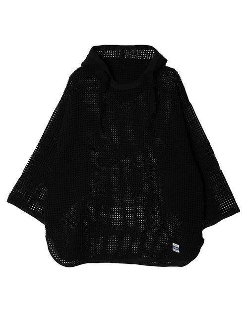 ARMY TWILL COTTON MESH HOODIE AM-2613001 BLK