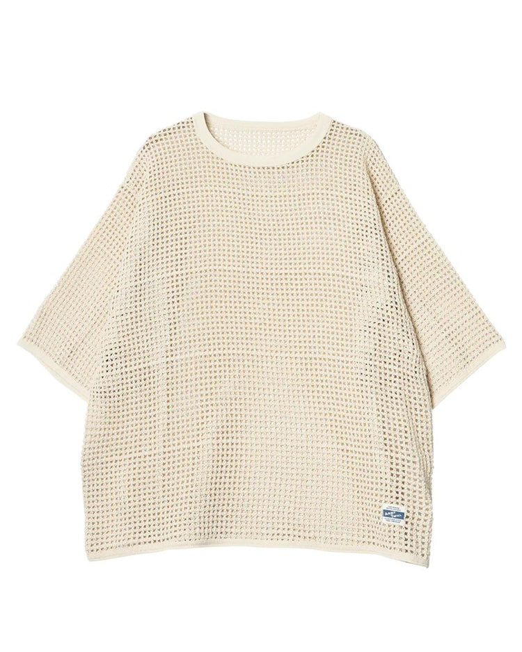 ARMY TWILL  COTTON MESH TEE AM-2613002 ECRU