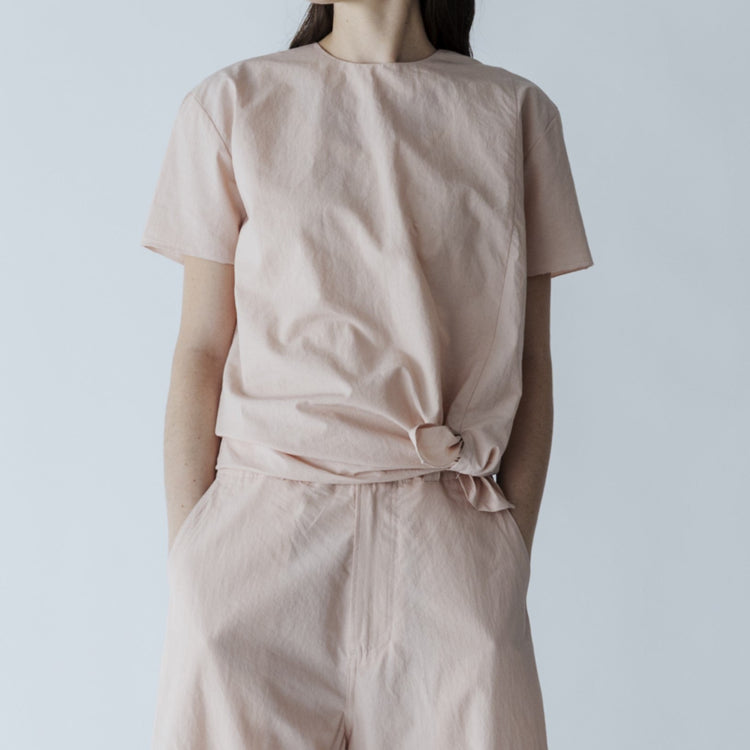 MEYAME / SLIT BLOUSE PINK