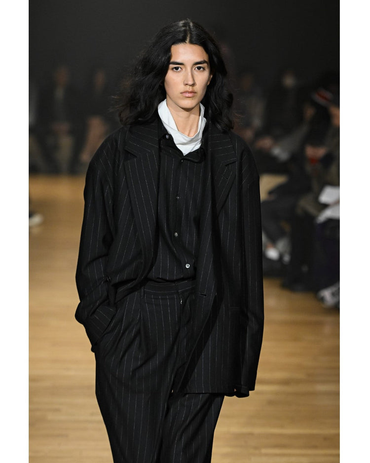 KANEMASA PHIL 36G Wool Stripe Double Jacket