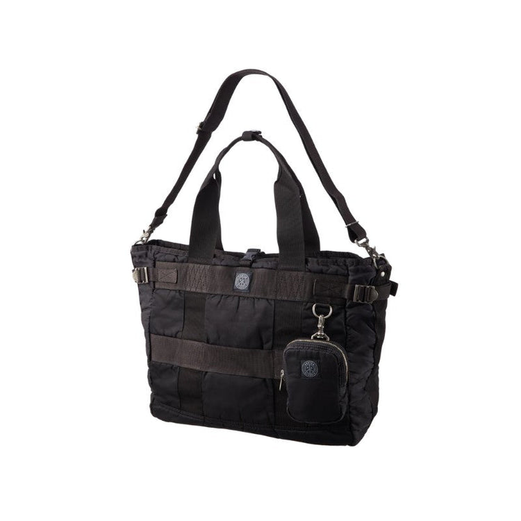 PORTER CLASSIC   SUPER NYLON TOTE BAG BLACK