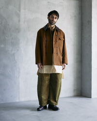 intch.   Gras BM Brisbane Moss 9026-2-0-067 コーデュロイ ワイドテーパードパンツ BLACK