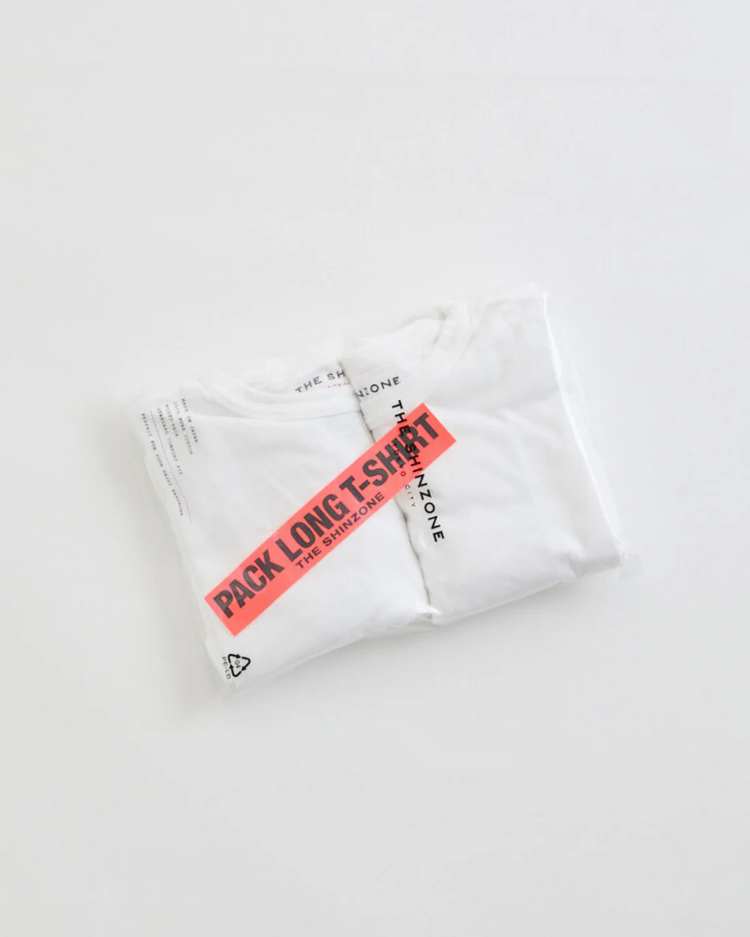 THE SHINZONE  PACK LONG SLEEVE TEE 01 WHITE