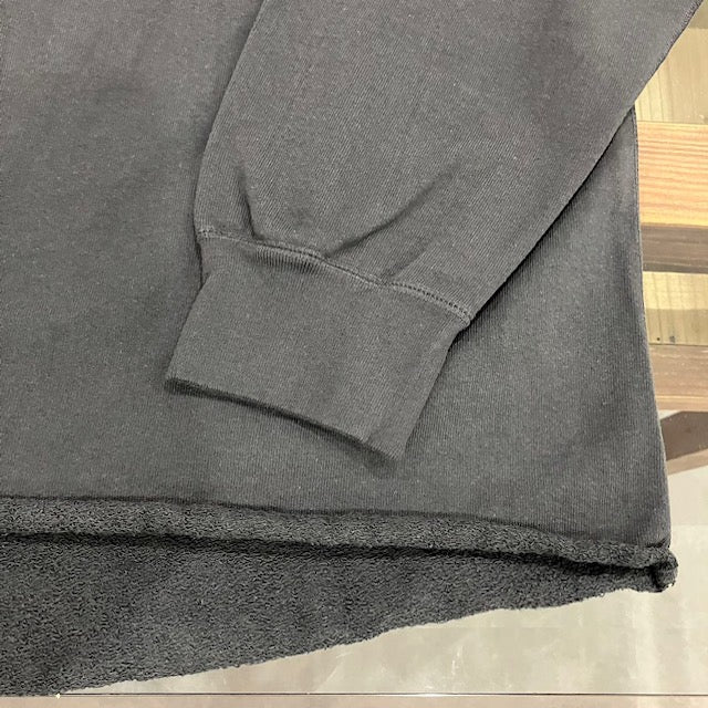 WALLA WALLA SPORT / 13oz CREW SWEAT SHIRT USED BLACK