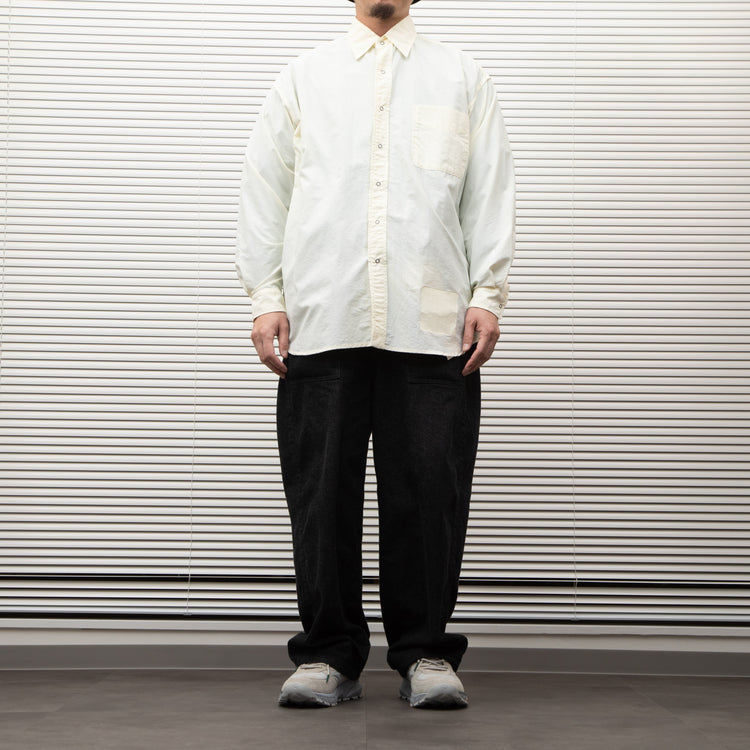 BURLAP OUTFITTER/  L/S B.B.SHIRT OFF WHITE