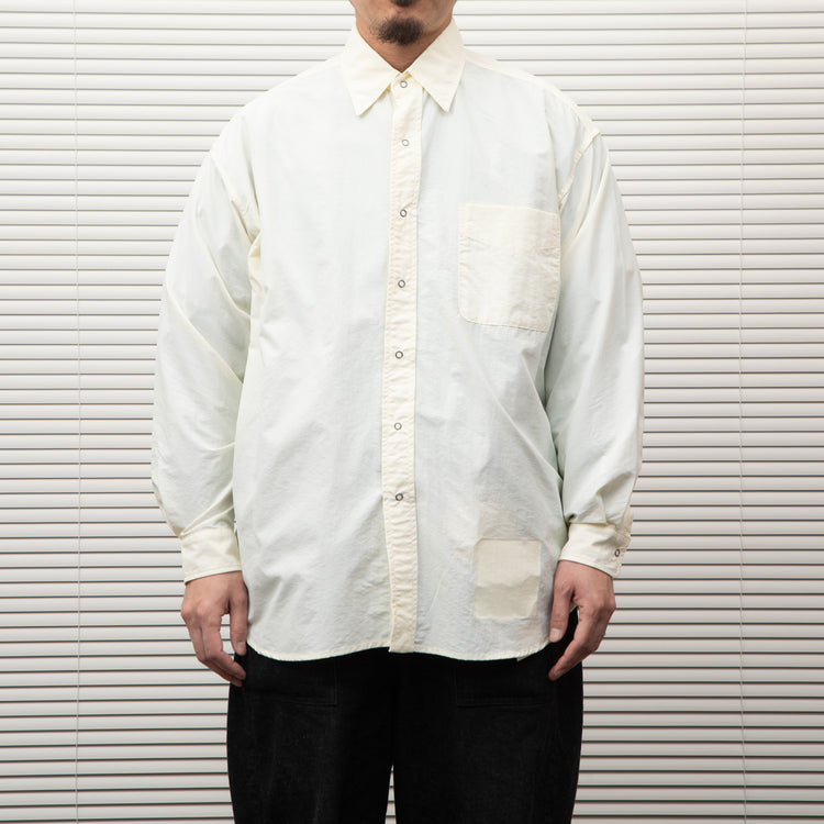 BURLAP OUTFITTER/  L/S B.B.SHIRT OFF WHITE