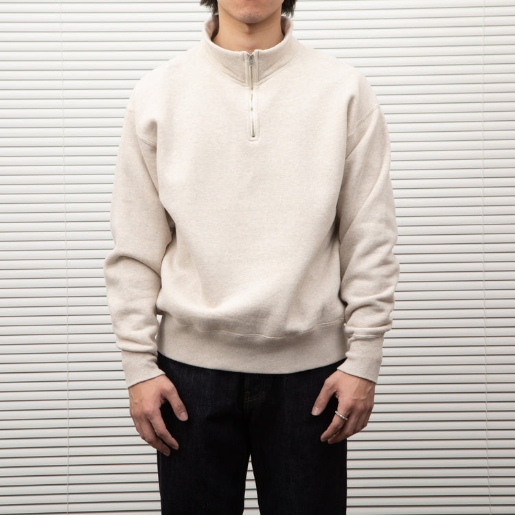 A.G.SPALDING&BROS / HALF ZIP TRAINING SHIRTS L.GRAY