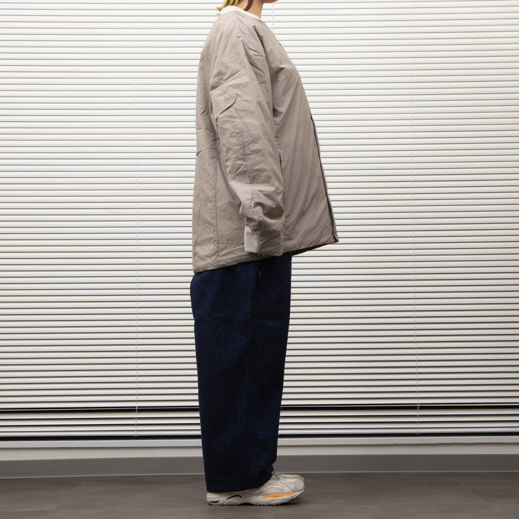 NANGA /NO COLLAR SOFT DOWN CARDIGAN/ノーカラーソフトダウンカーディガン BEIGE