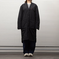 NANGA /NO COLLAR SOFT DOWN COAT(UNISEX)/ノーカラーソフトダウンコート BLACK