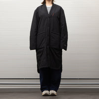 NANGA /NO COLLAR SOFT DOWN COAT(UNISEX)/ノーカラーソフトダウンコート BLACK
