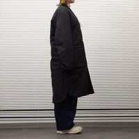 NANGA /NO COLLAR SOFT DOWN COAT(UNISEX)/ノーカラーソフトダウンコート BLACK