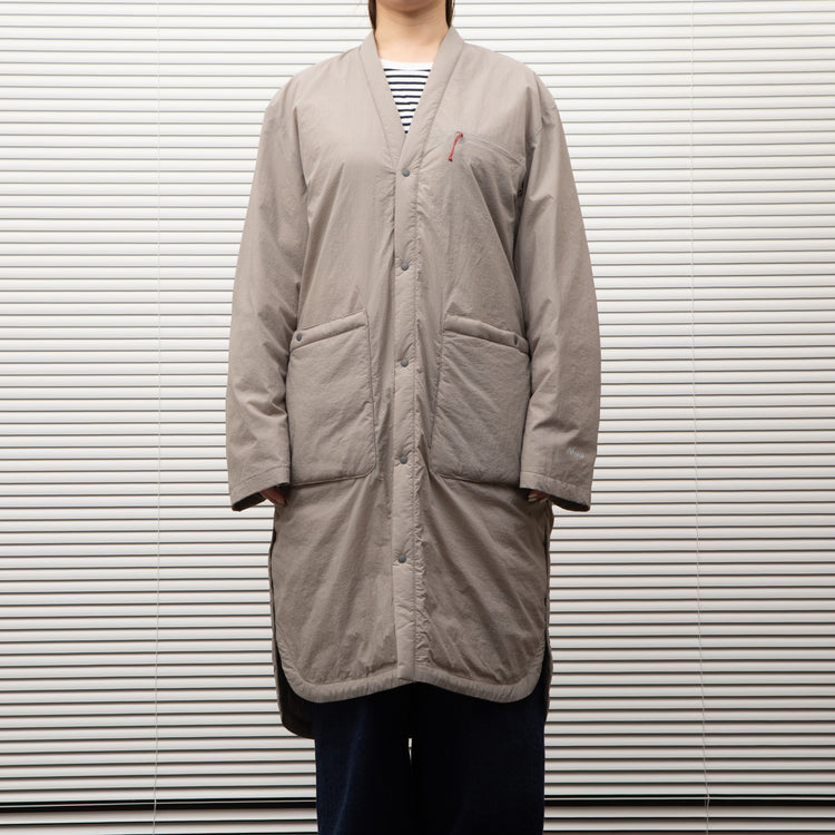 NANGA /NO COLLAR SOFT DOWN COAT(UNISEX)/ノーカラーソフトダウンコート BEIGE