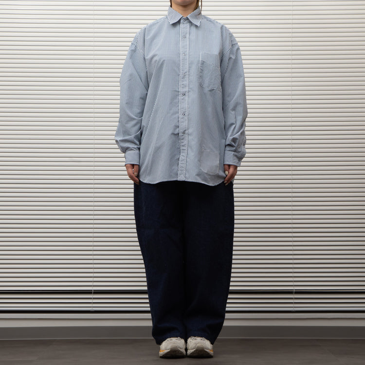 BURLAP OUTFITTER/  L/S B.B.SHIRT STRIPE WHITE/BLUE