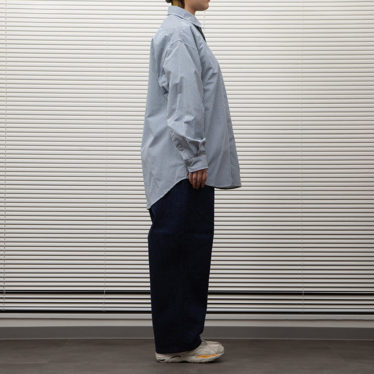 BURLAP OUTFITTER/  L/S B.B.SHIRT STRIPE WHITE/BLUE