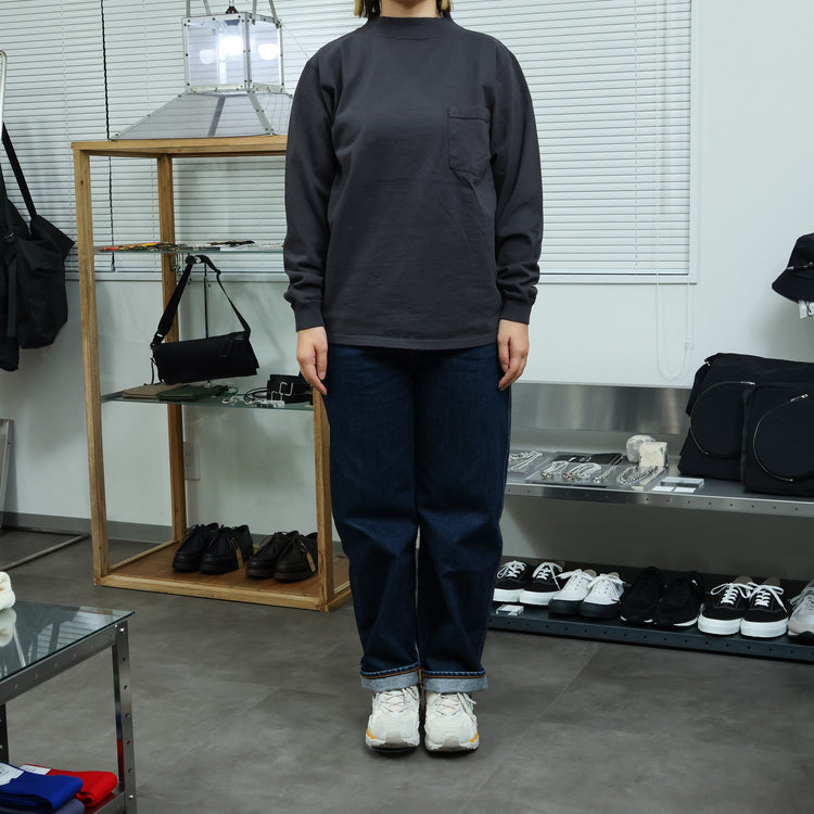 GOODWEAR / L/S MOCK NECK POCKET TEE