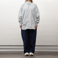 BURLAP OUTFITTER/ L/S BBSHIRT STRIPE WHT/CHARCOAL