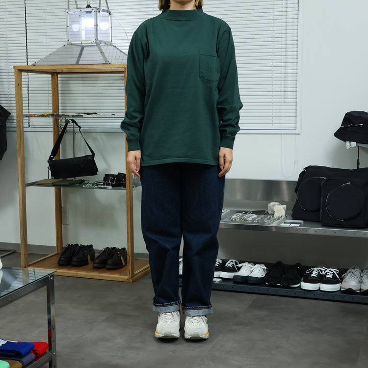 GOODWEAR / L/S MOCK NECK POCKET TEE