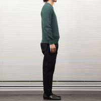 Yonetomi  / MERCERIZED COTTON RIB KNIT P/O GREEN