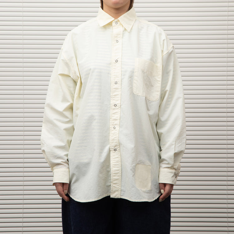 BURLAP OUTFITTER/  L/S B.B.SHIRT OFF WHITE