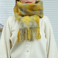 MANTAS EZCARAY  MIA モヘアストール C/#50 MI-40F （イエロー系）