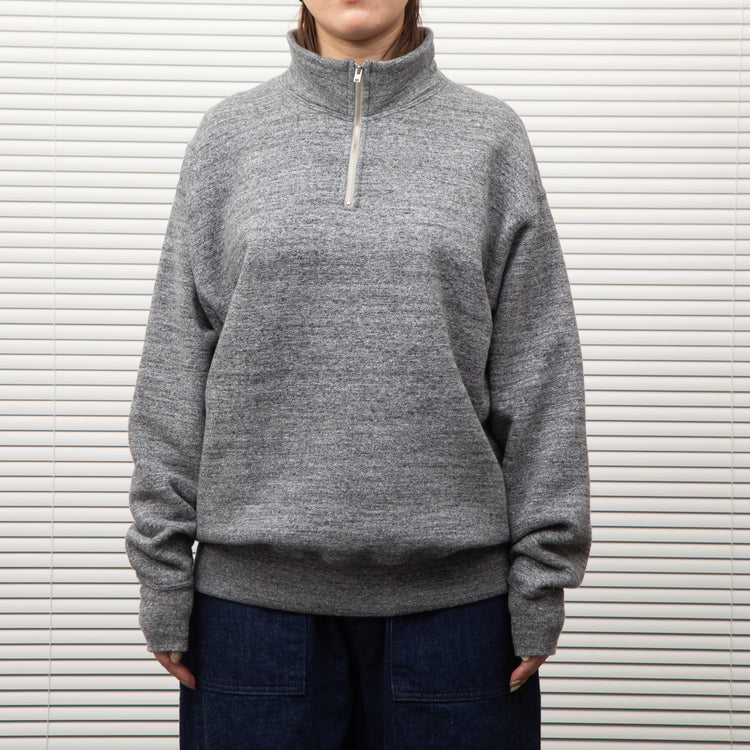 A.G.SPALDING&BROS / HALF ZIP TRAINING SHIRTS L.GRAY