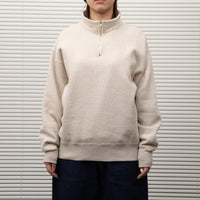 AGSPALDING&amp;BROS / HALF ZIP TRAINING SHIRTS NATURAL