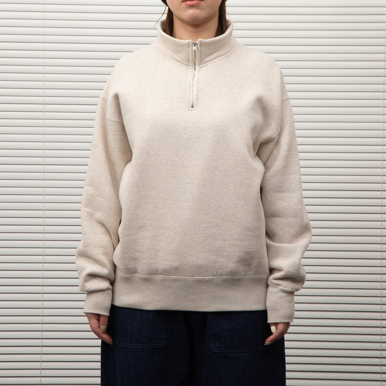 AGSPALDING&amp;BROS / HALF ZIP TRAINING SHIRTS NATURAL