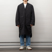 NANGA /NO COLLAR SOFT DOWN COAT(UNISEX)/ノーカラーソフトダウンコート BLACK