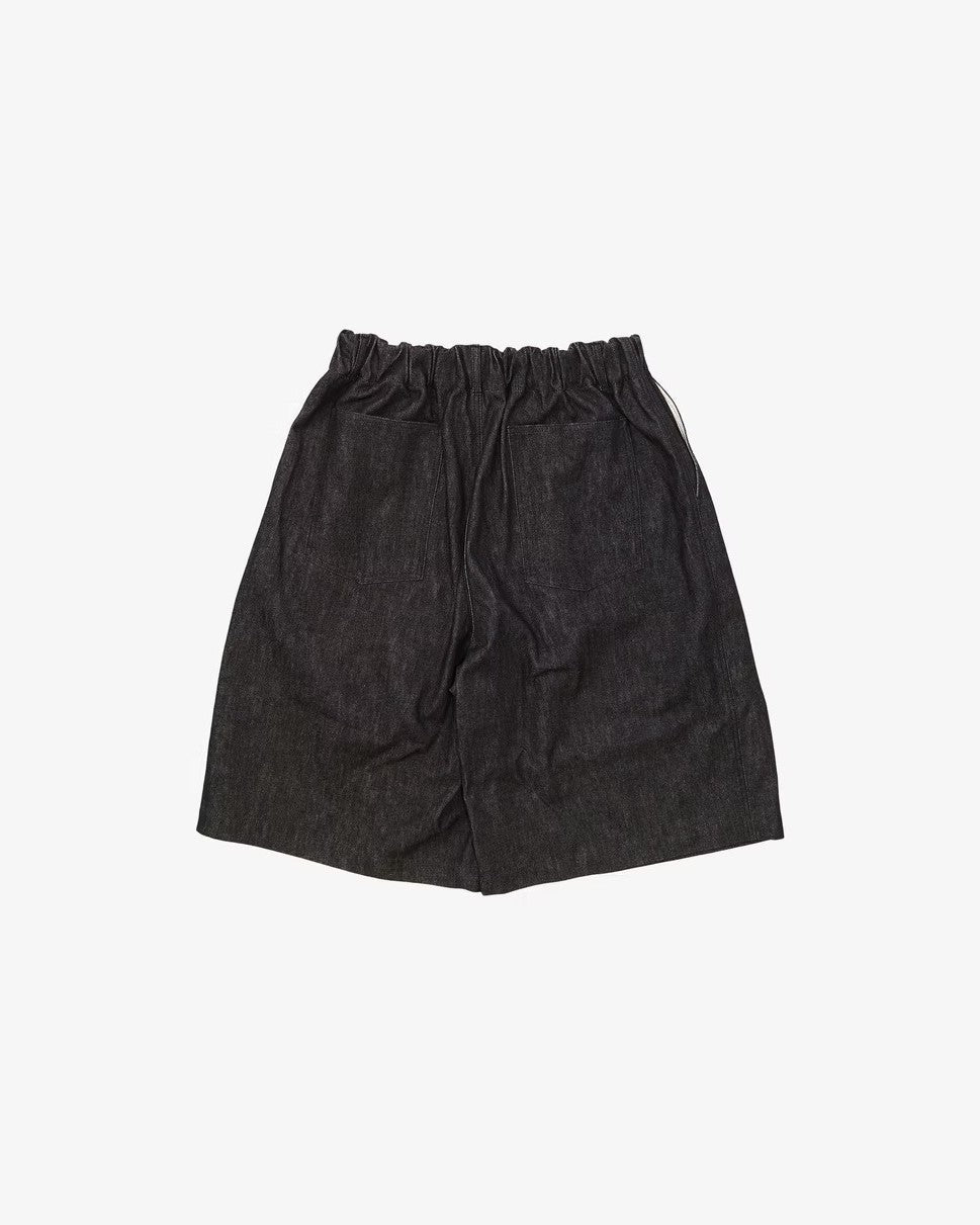 Sillage / circular short pants black denim one wash – CASDAY